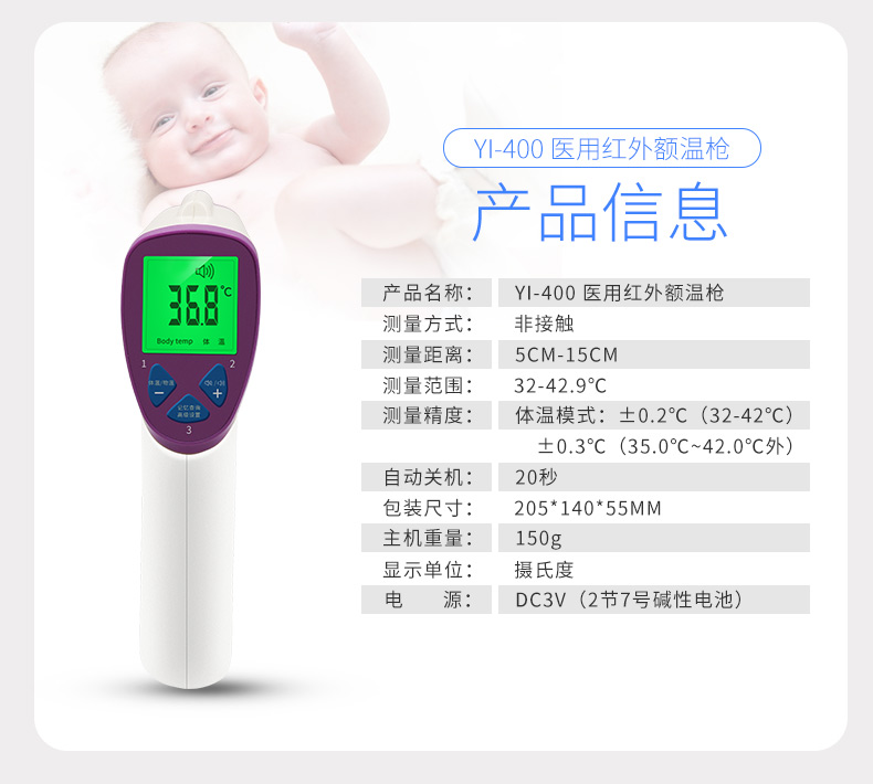 ?紅外額溫槍量哪里準確？